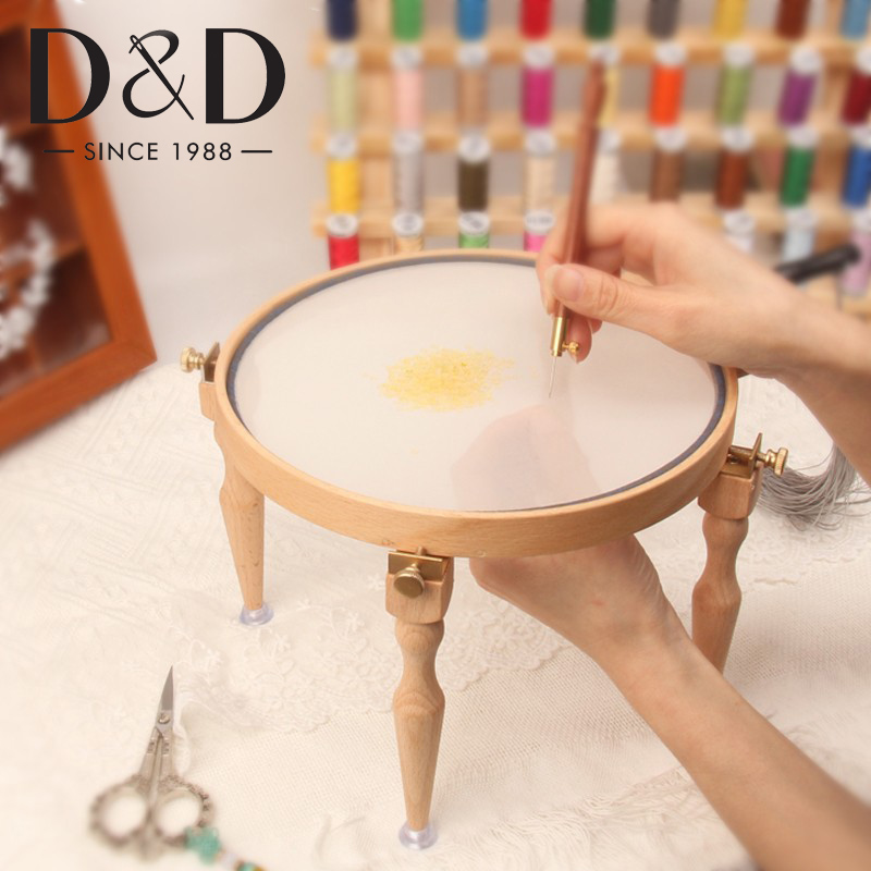 Stitch Marker Ring - 3/4 ชิ้นปรับแบบพกพาไม้เย็บปักถักร้อยขาตั้ง Handmade Cross Stitch Hoop