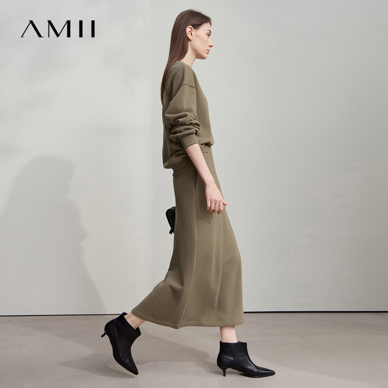 AMII ชุดมินิมอลสำหรับผู้หญิง ส - Embroidery Skirt บทวิจารณ์และราคา