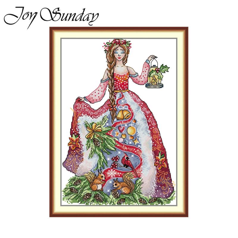 ชุดปักครอสสติชลายพิมพ์ Joy Sun - Embroidery Xmas Kits บทวิจารณ์และราคา