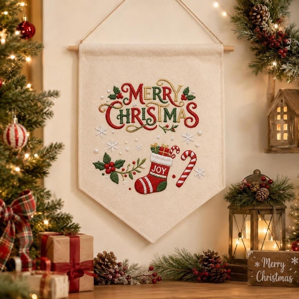 ชุดปักคริสต์มาสทำมือ ลายตุ๊กตา - Embroidery Xmas Kits บทวิจารณ์และราคา