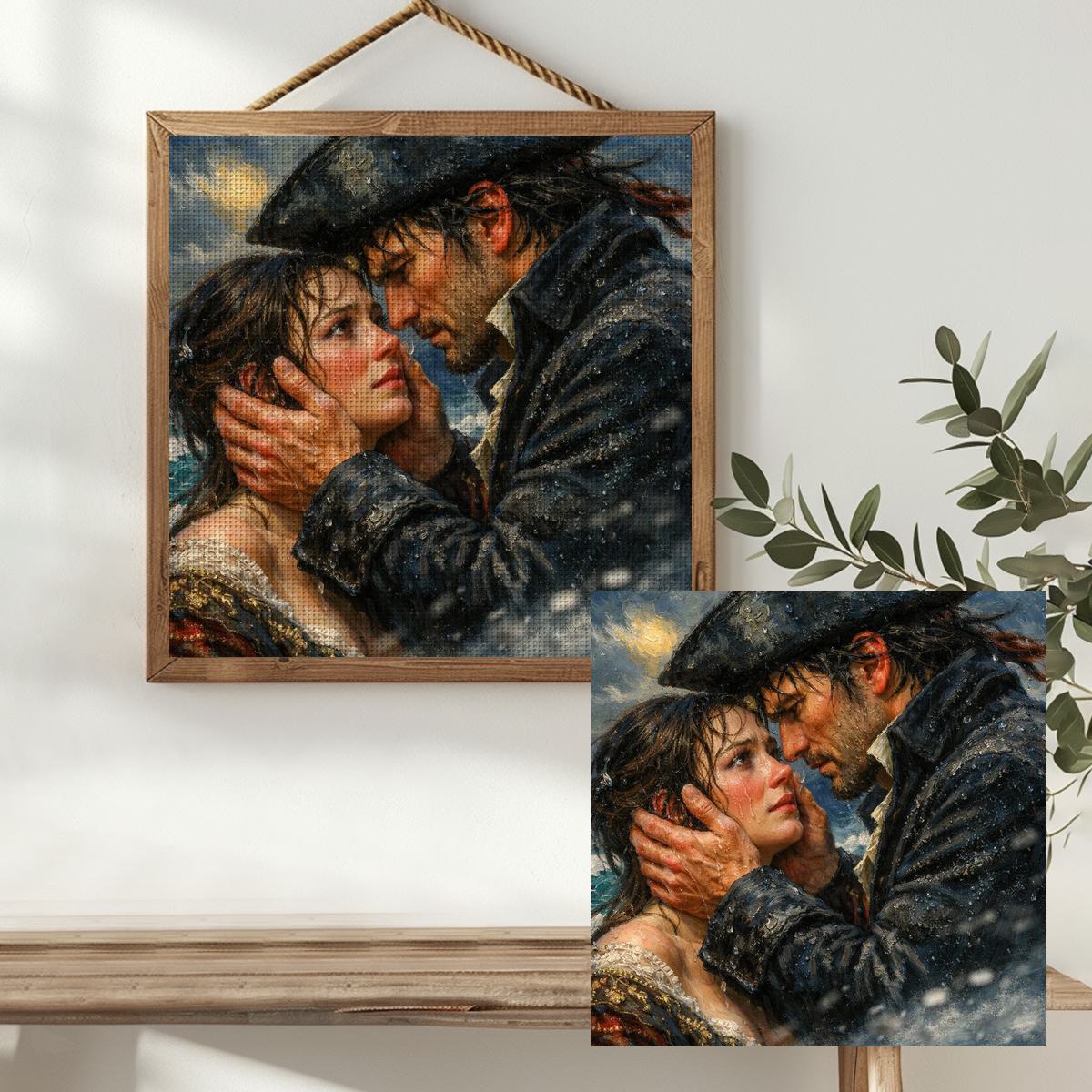 ชุดปักครอสสติชลายคู่รัก 1 ชิ้น - Embroidery Lovers บทวิจารณ์และราคา