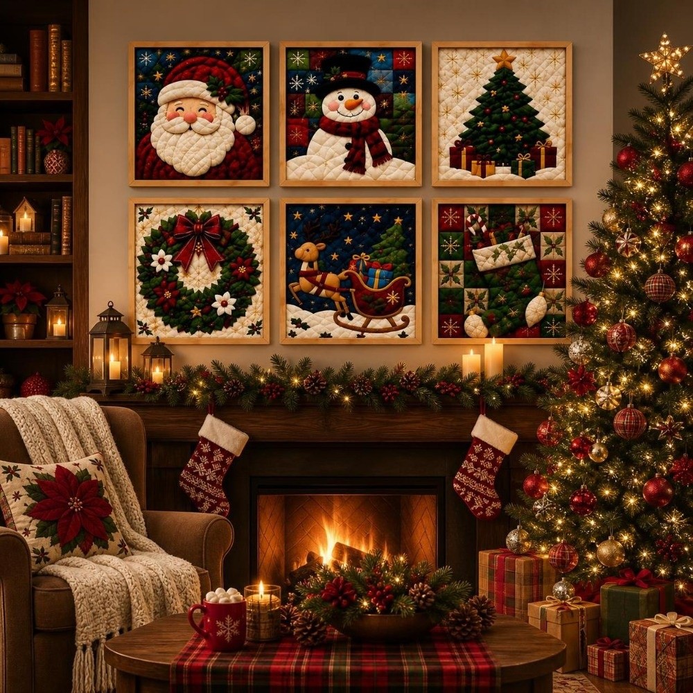 ชุดงานฝีมือปักผ้าคริสต์มาสทำมื - Embroidery Xmas Kits บทวิจารณ์และราคา