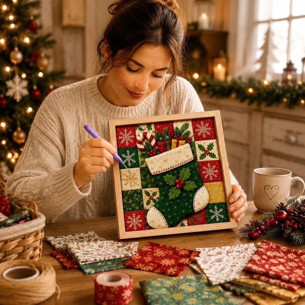 ชุดงานฝีมือปักผ้าคริสต์มาสทำมื - Embroidery Xmas Kits บทวิจารณ์และราคา