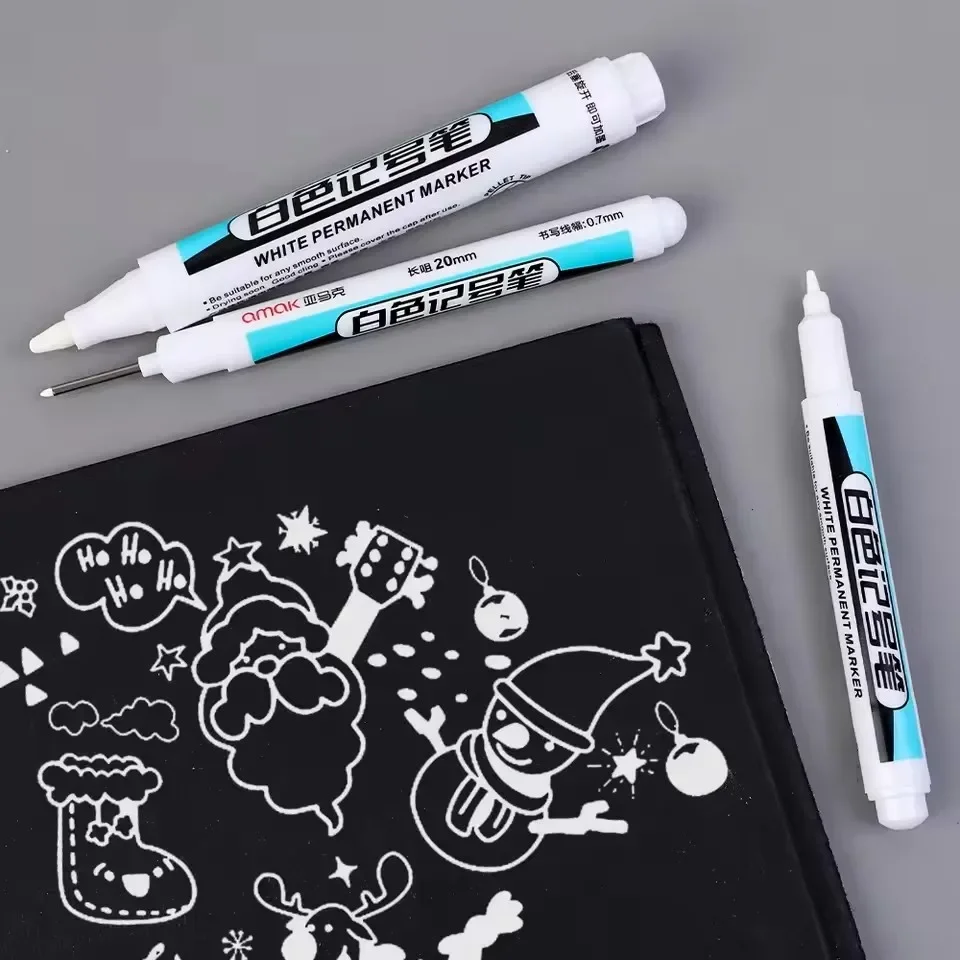 ปากกามาร์คเกอร์สีขาวแบบถาวร ขน - Embroidery Art Painting บทวิจารณ์และราคา