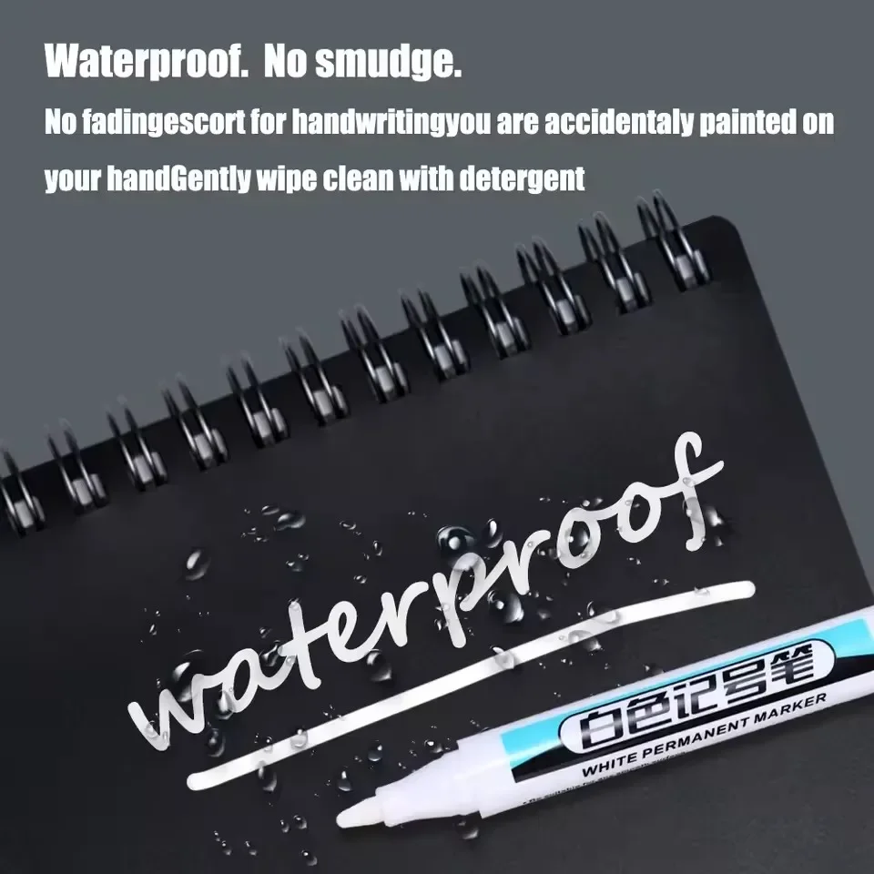 ปากกามาร์คเกอร์สีขาวแบบถาวร ขน - Embroidery Art Painting บทวิจารณ์และราคา