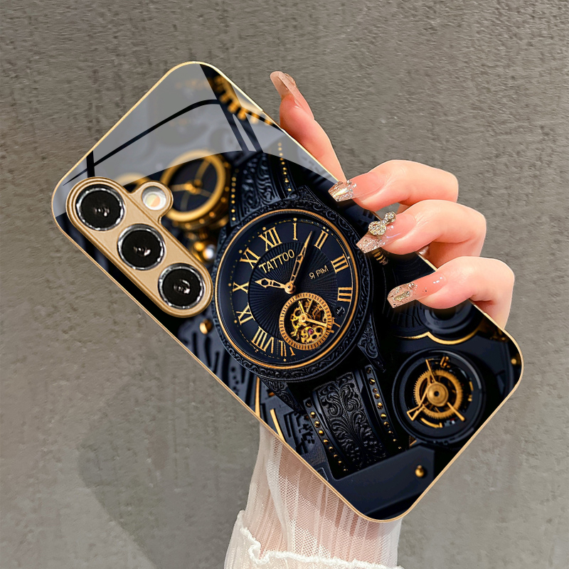 เคสโทรศัพท์ลายนาฬิกาทองแบบ 2D  - Embroidery Art Painting บทวิจารณ์และราคา