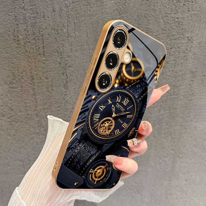 เคสโทรศัพท์ลายนาฬิกาทองแบบ 2D  - Embroidery Art Painting บทวิจารณ์และราคา