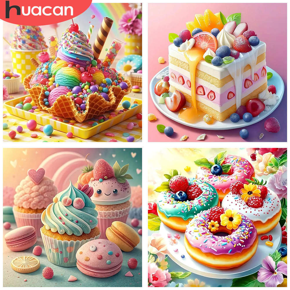 ชุดภาพปักเพชร HUACAN 1 ชิ้น ลา - Embroidery Lovers บทวิจารณ์และราคา