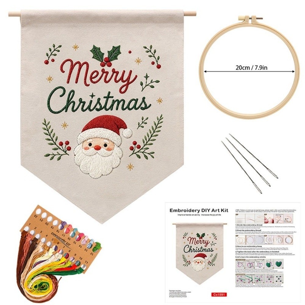 ชุดปักคริสต์มาสทำมือ ลายตุ๊กตา - Embroidery Xmas Kits บทวิจารณ์และราคา