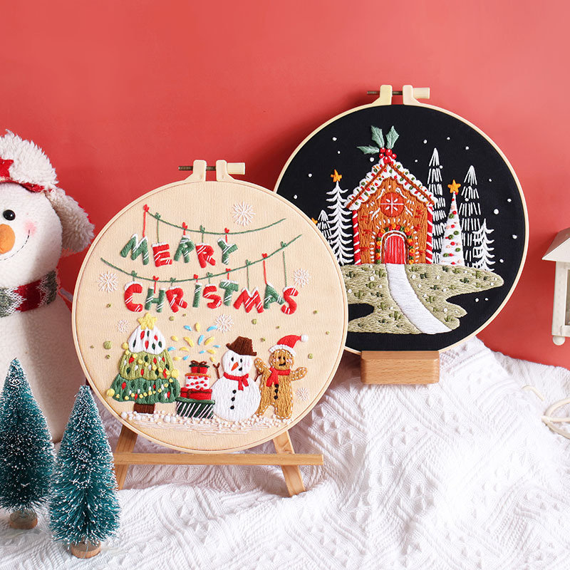 ชุดเย็บปักถักร้อยทำได้ด้วยตัวเ - Embroidery Xmas Kits บทวิจารณ์และราคา