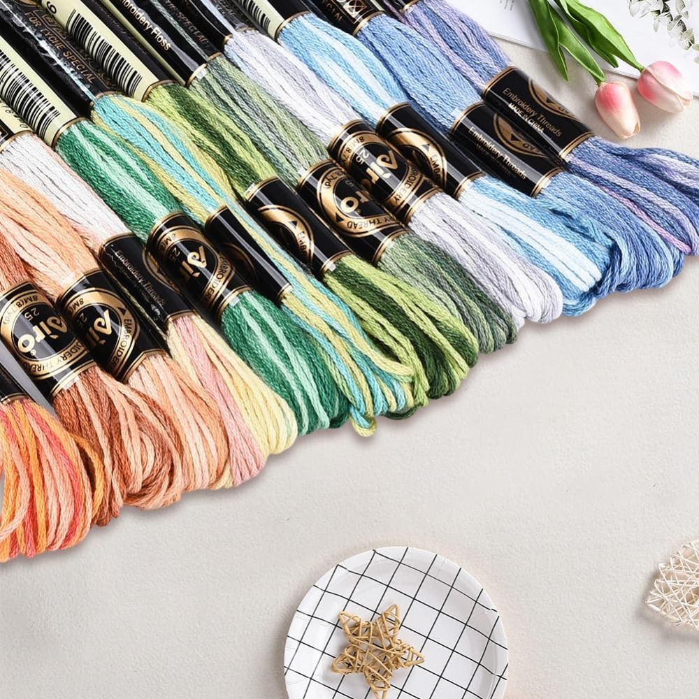 ไหมปักครอสติช 12 ม้วน 105 หลา  - Embroidery Thread บทวิจารณ์และราคา