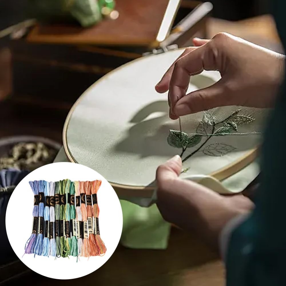 ไหมปักครอสติช 12 ม้วน 105 หลา  - Embroidery Thread บทวิจารณ์และราคา