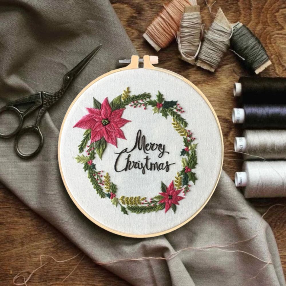 ชุดปักครอสติชลายดอกไม้ กวางเรน - Embroidery Xmas Kits บทวิจารณ์และราคา