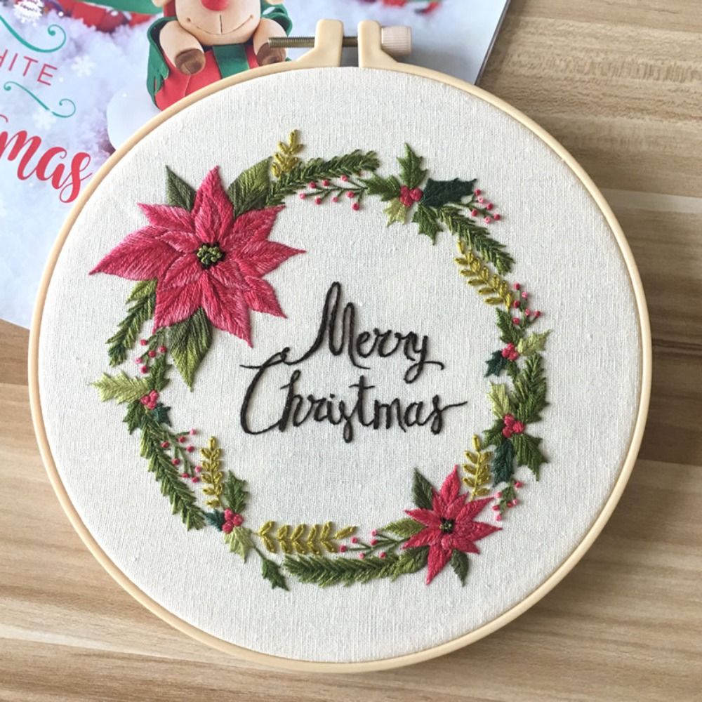 ชุดปักครอสติชลายดอกไม้ กวางเรน - Embroidery Xmas Kits บทวิจารณ์และราคา
