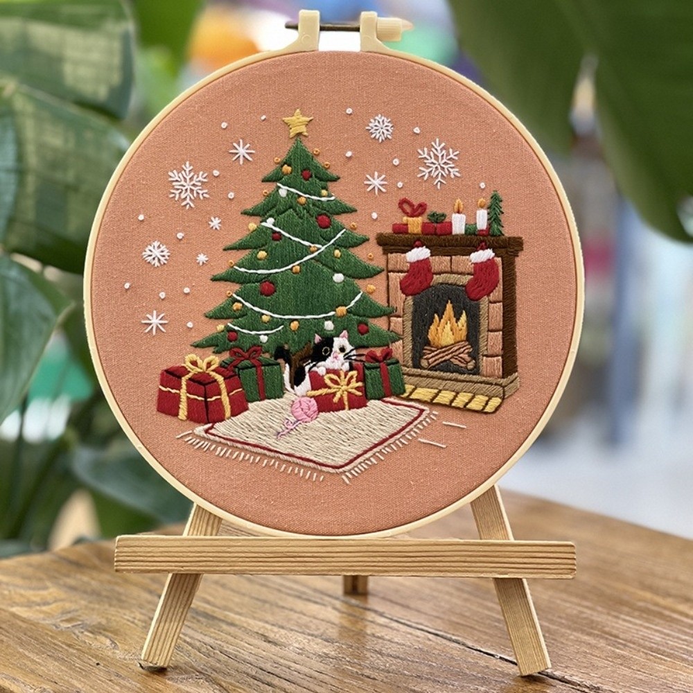 ชุดปักคริสต์มาสทำมือ ลายตุ๊กตา - Embroidery Xmas Kits บทวิจารณ์และราคา