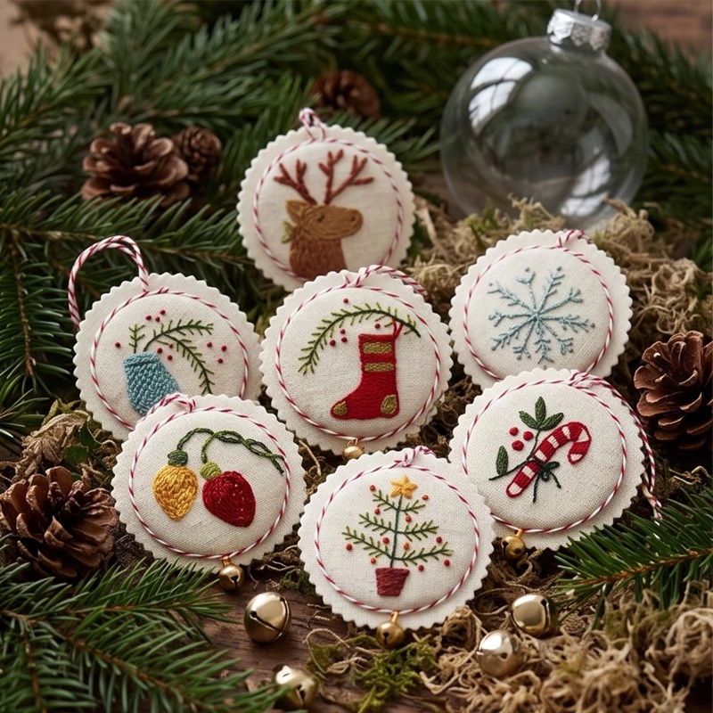 ชุดปักคริสต์มาสสำหรับผู้เริ่มต - Embroidery Xmas Kits บทวิจารณ์และราคา