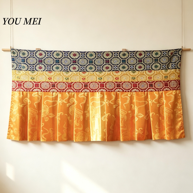 ผ้าม่านตกแต่งห้องพระแบบแขวน ลา - Embroidery Skirt บทวิจารณ์และราคา