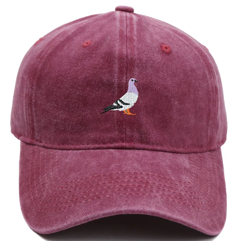หมวกเบสบอลปักลายนกพิราบสไตล์วิ - Embroidery Lovers บทวิจารณ์และราคา