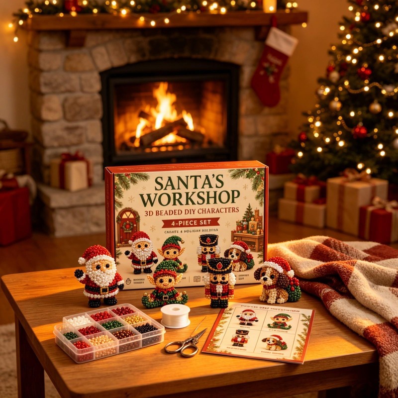 ชุดงานศิลปะเพชร 3D ลายลูกแมวคร - Embroidery Xmas Kits บทวิจารณ์และราคา