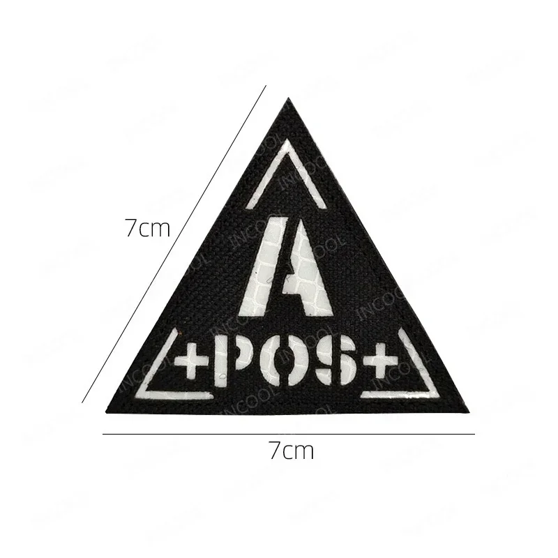 ประเภทเลือดสะท้อนแสงแพทช์ A B  - Embroidery Fonts บทวิจารณ์และราคา