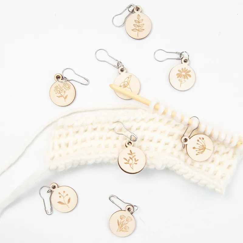 เครื่องหมายจุดถักโครเชต์ไม้ แห - Stitch Marker Ring บทวิจารณ์และราคา