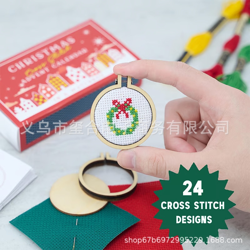 ชุดปฏิทินนับถอยหลังคริสต์มาสแบ - Embroidery Xmas Kits บทวิจารณ์และราคา