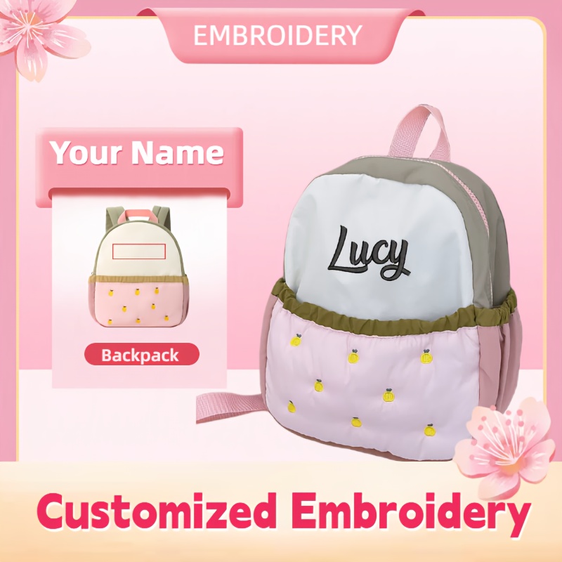 กระเป๋าเป้สะพายหลังขนาดเล็กปัก - Embroidery Font Free บทวิจารณ์และราคา