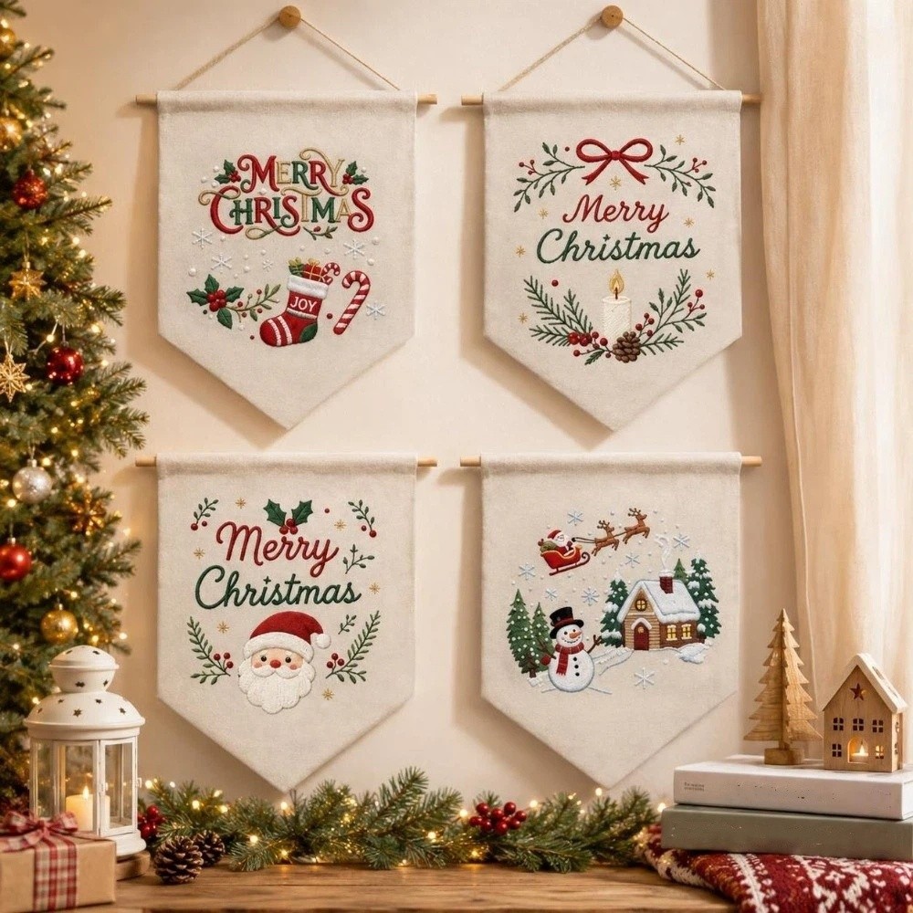 ชุดปักคริสต์มาสทำมือ ลายสโนว์แ - Embroidery Xmas Kits บทวิจารณ์และราคา